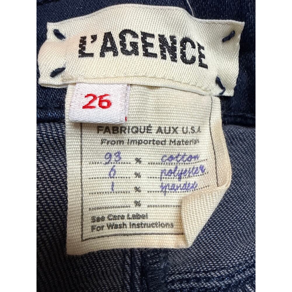 L’AGENCE Oriana High Rise Straight Leg Jeans Womens Size 26 in Bleu Jay *EUC - Picture 11 of 12